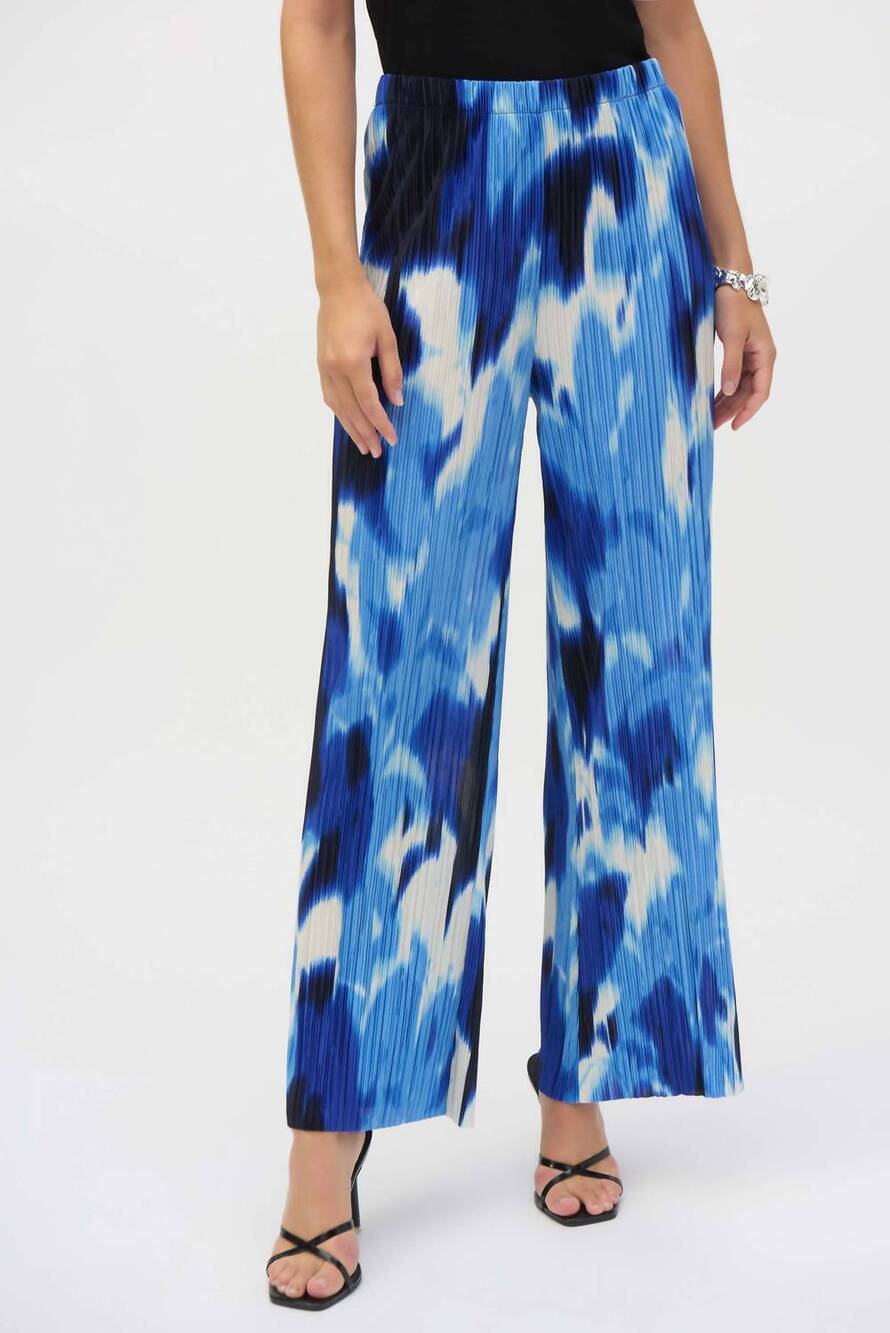 NEW JOSEPH RIBKOFF relaxed full-length pant in cobalt